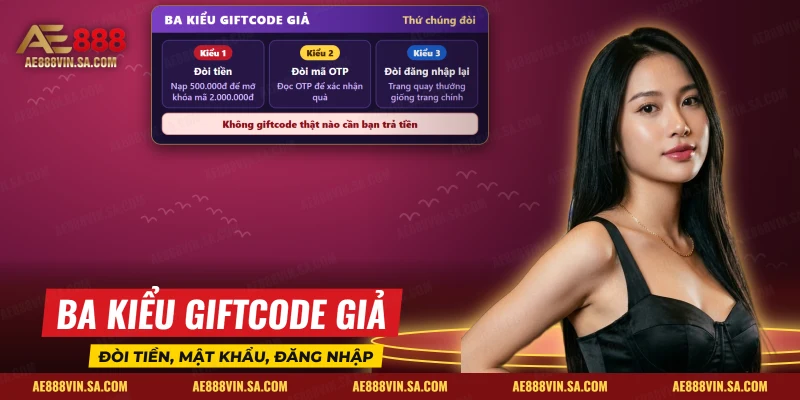 Ba kiểu giftcode giả và thứ chúng đòi