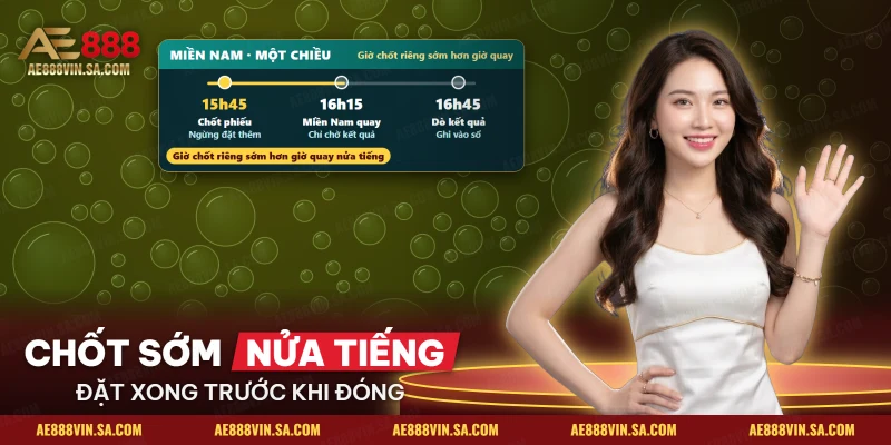 Dòng thời gian giờ chốt riêng và giờ quay miền Nam khi chơi lô đề 3 miền