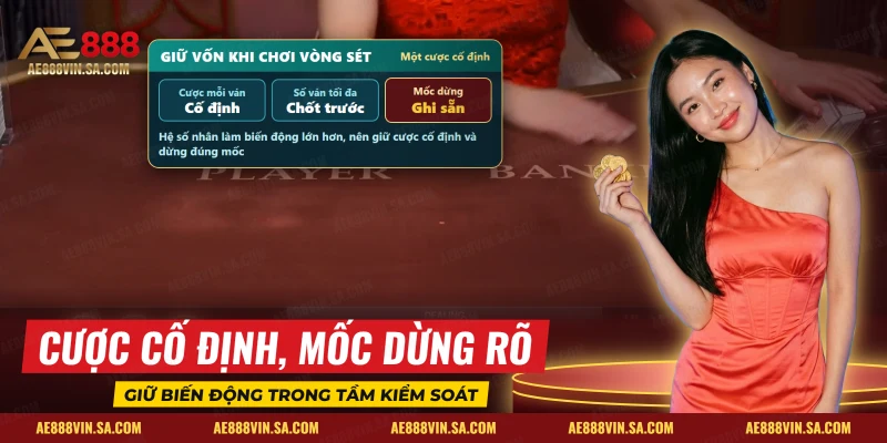 Kế hoạch giữ vốn khi chơi Lightning Baccarat với mức cược cố định và mốc dừng