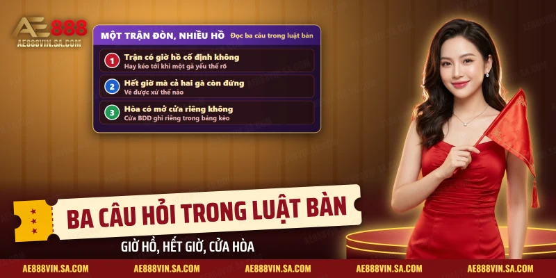 Ba câu cần đọc trong luật bàn một trận đòn nhiều hồ của đá gà nòi